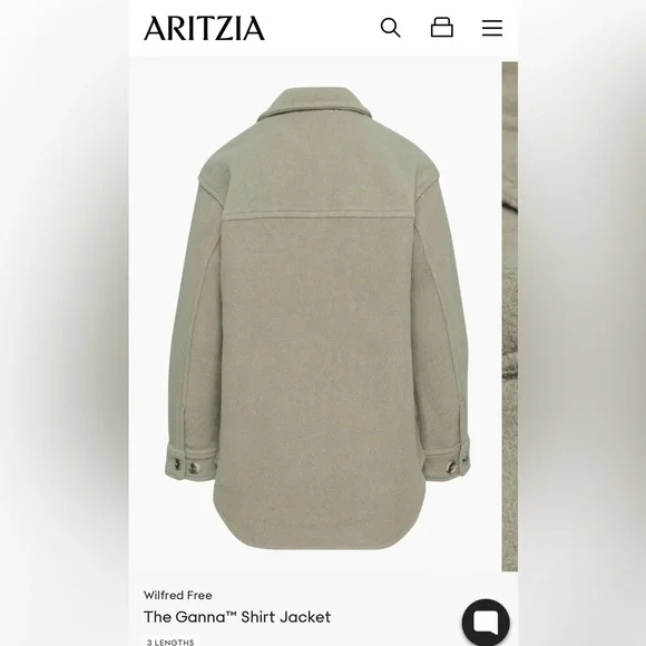 Wilfred Free- The Ganna™ Shirt Jacket- Mint Green - Picture 2 of 6